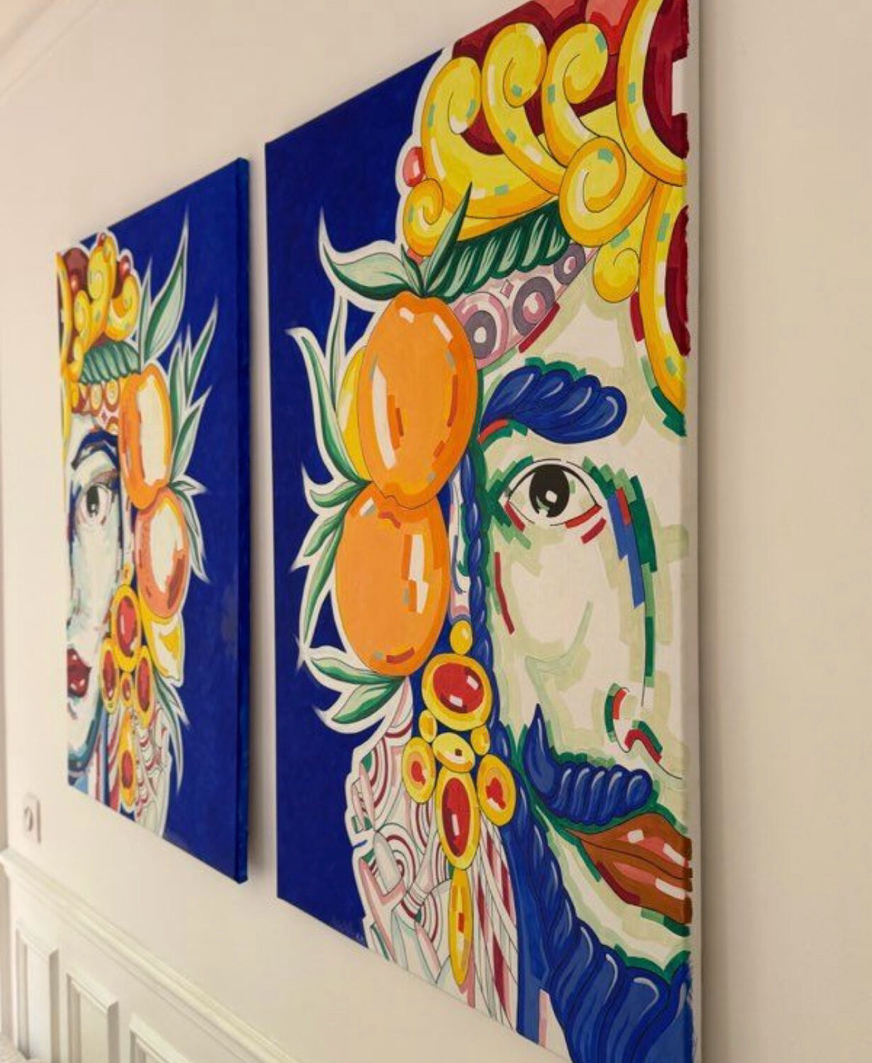 2 contemporary paintings