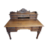 Oak desk with drawers