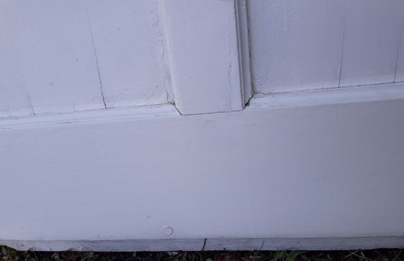 door 80x213cm Old oak glazed landing