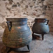 Set of antique cast iron pots (cauldrons), France, 1880–1900
