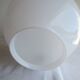 Suspension  laiton et opaline blanche