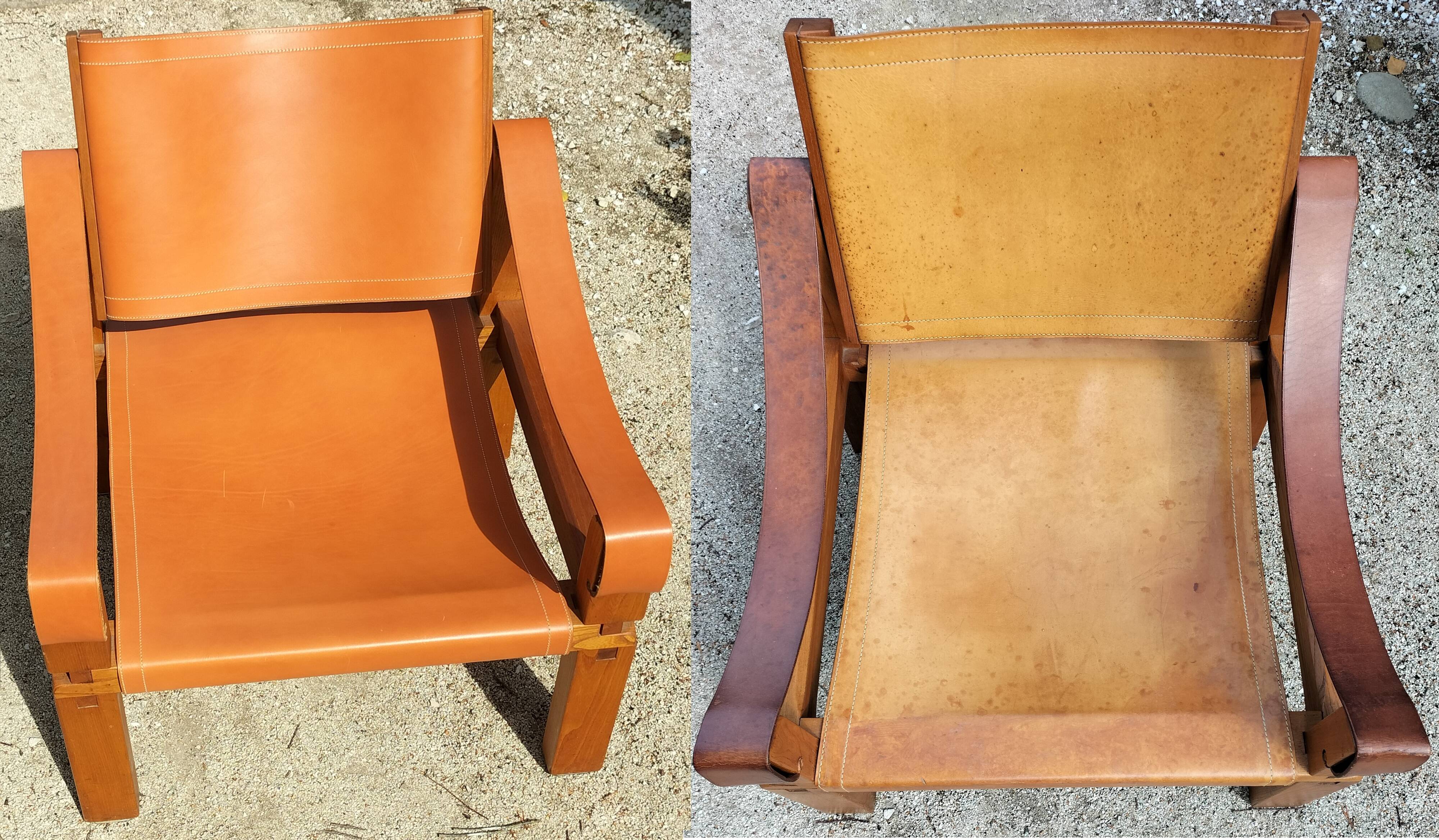 Pair of Lounge Armchairs S10 "Sahara" (Range X) by Pierre Chapo