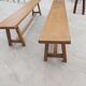 Pair of oak benches