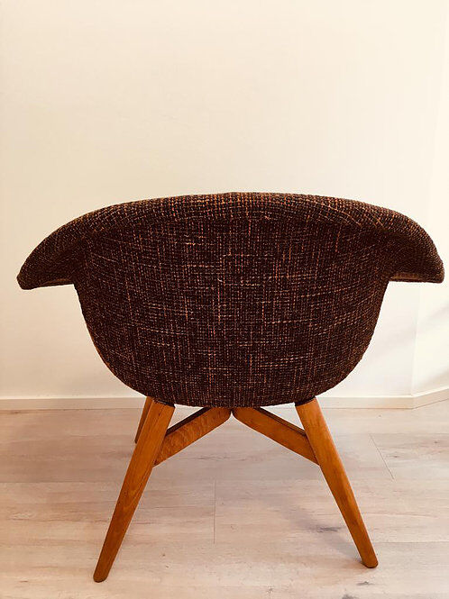 Hull armchair by Miroslav Navratil, years 1960