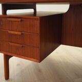 Teak desk, Danish design, 1970s, manufactured by Omann Jun
