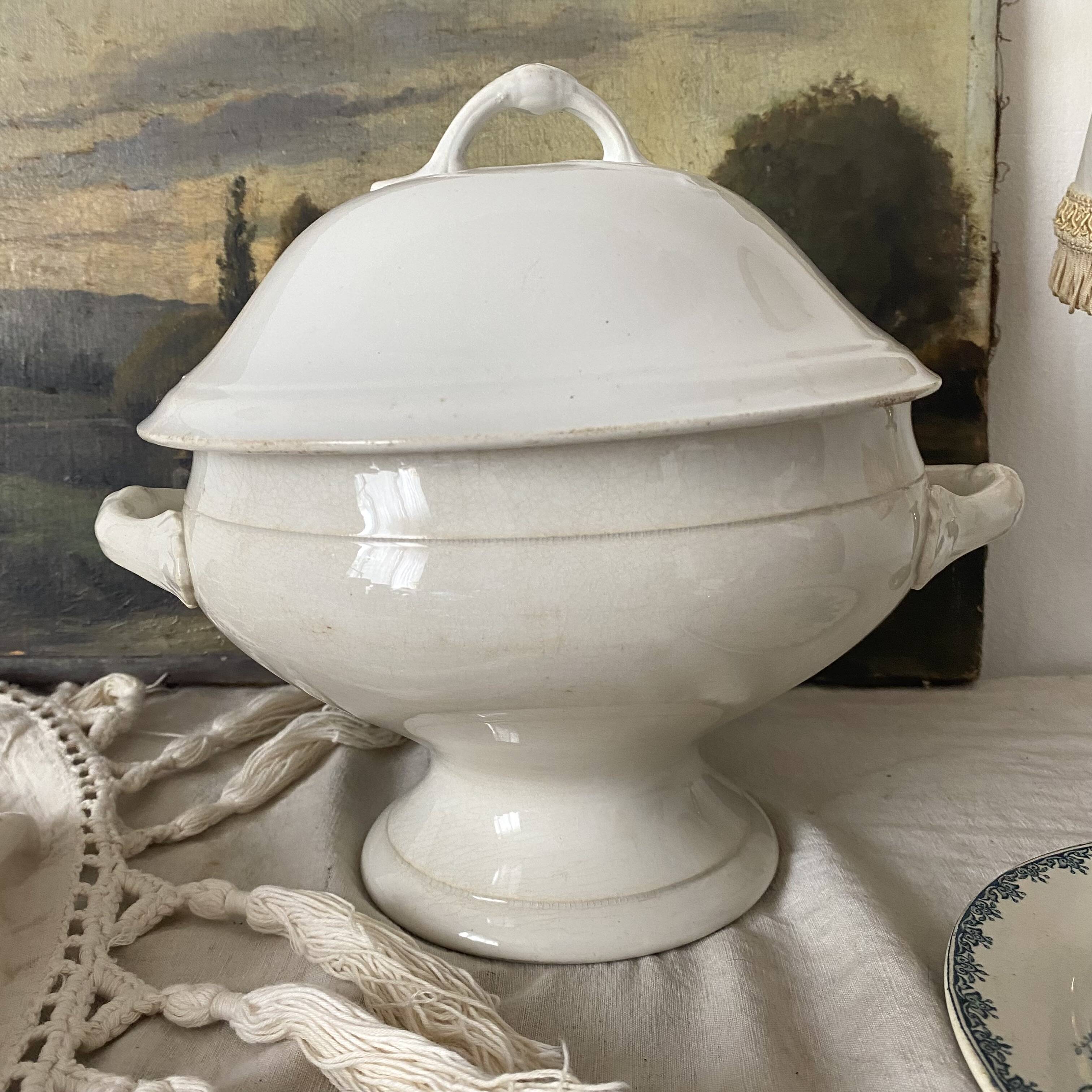 Antique St Amand soup tureen