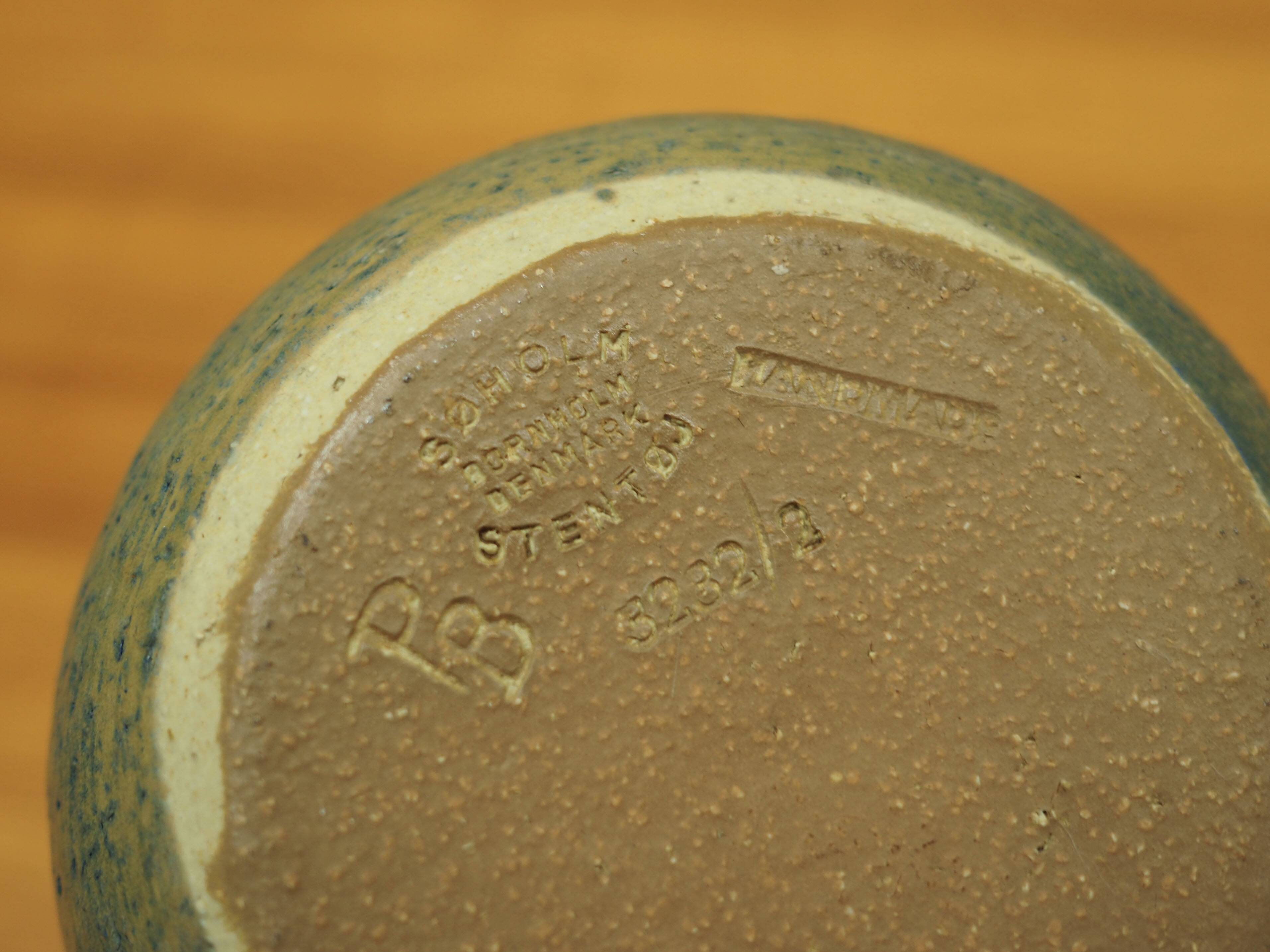 Ceramic vase, Danish design, 1970s, production: Soholm