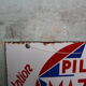 Double-sided enamel plate Piles Mazda Station service