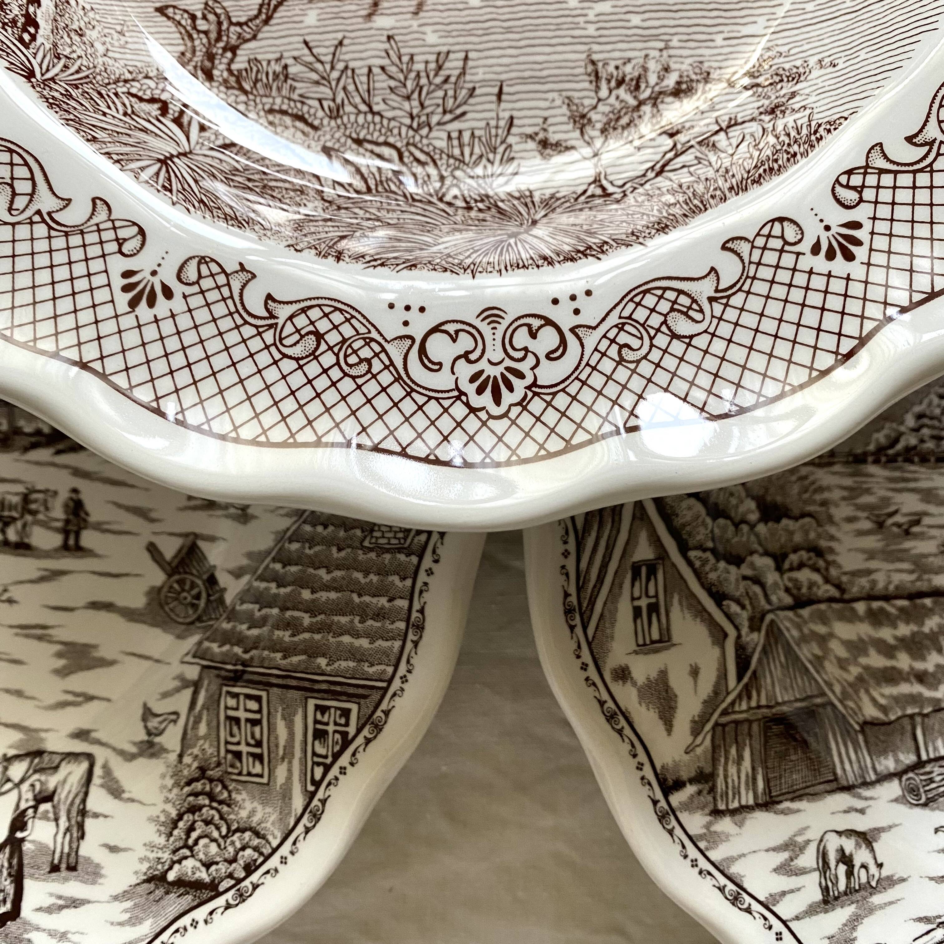Swiss landscape Italy 25-piece dinner and soup plates