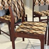 Set of 6 vintage Scandinavian chairs from the 1970s