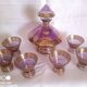 Schneider, Paris - Art Deco liqueur service in lilac tinted glass