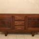 Bahut enfilade of the 1950s in solid wood