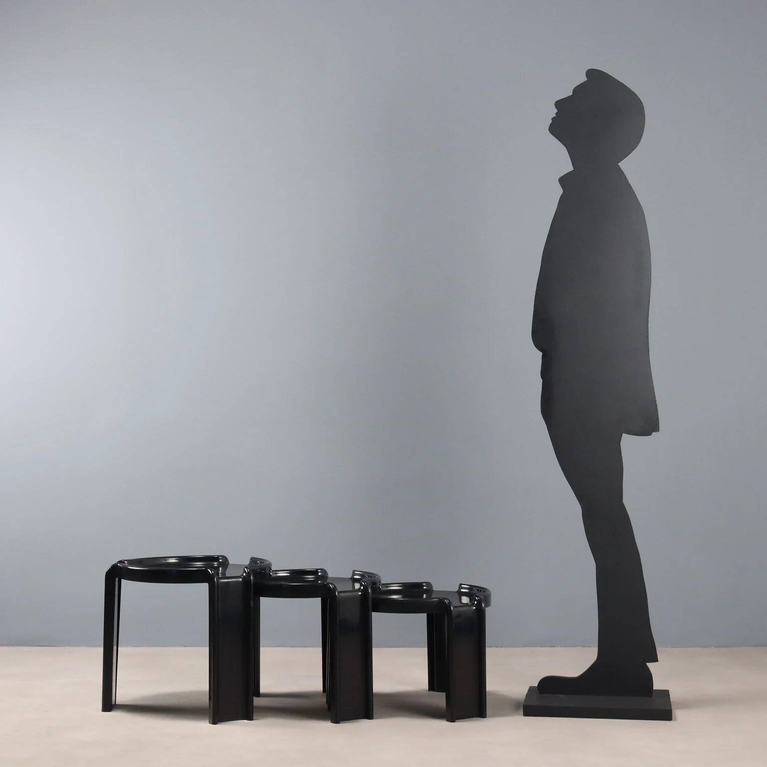 Low tables Kartell design Giotto Stoppino Italy 1970s
