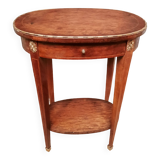Oval side table