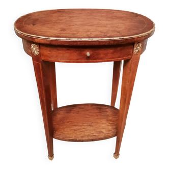 Oval side table