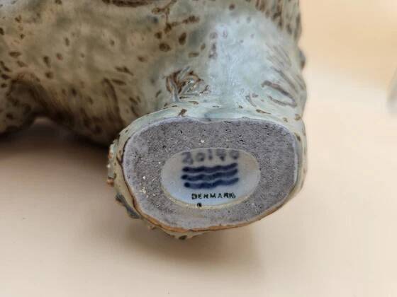 Royal Copenhagen glazed bear by Knud Kyhn 1950s rare