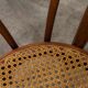 Pair of chairs bistrto Brief 1900 curved wood and canning