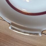 Set of one cake dish and six dessert plates LNP Limoges