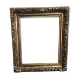 Large frame XIX gilded leaf height 100cm width 86cm