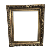 Large gilded frame from the 19th century, height 100cm, width 86cm.