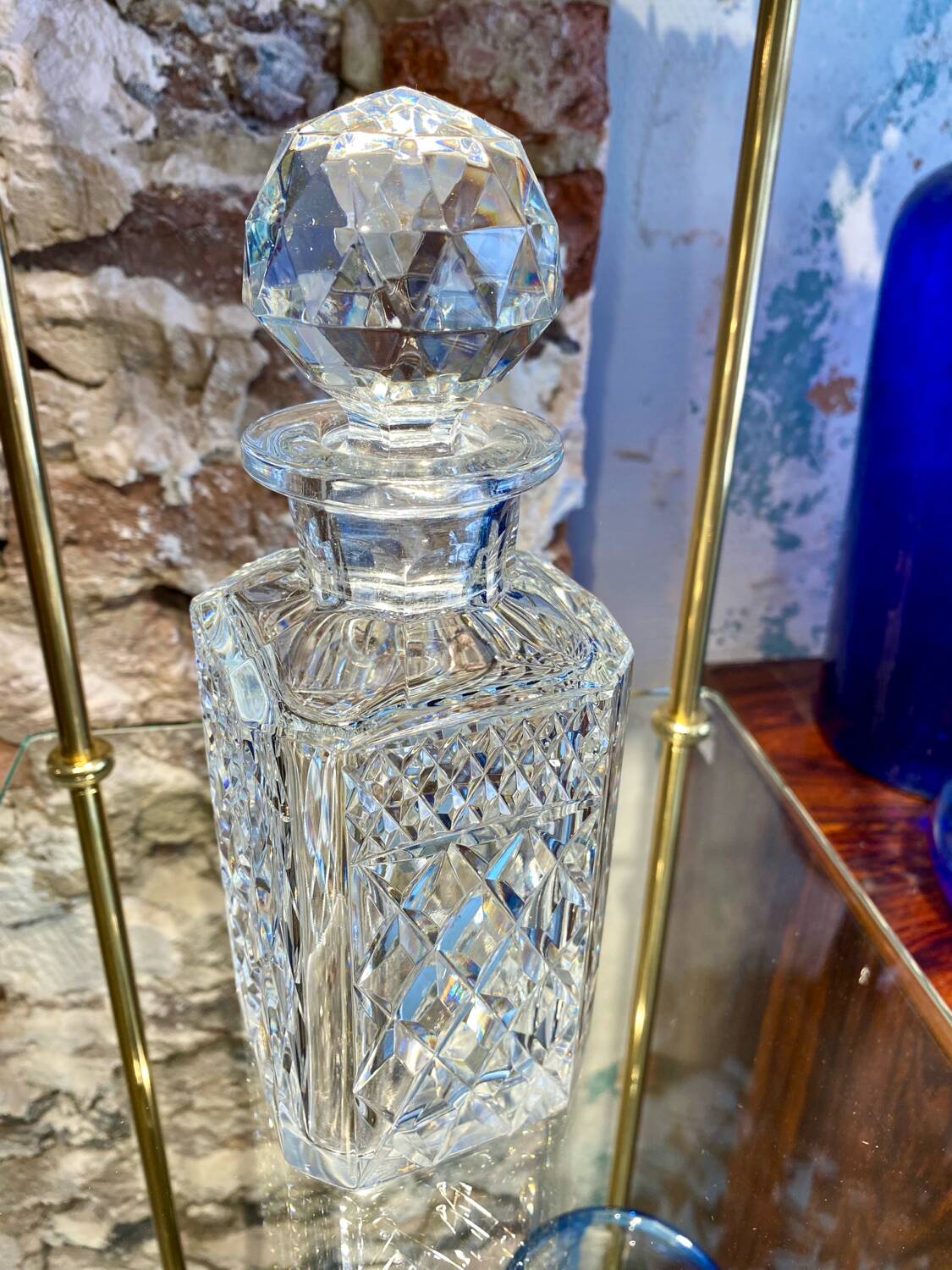 Cut crystal whisky decanter from the 60s/70s