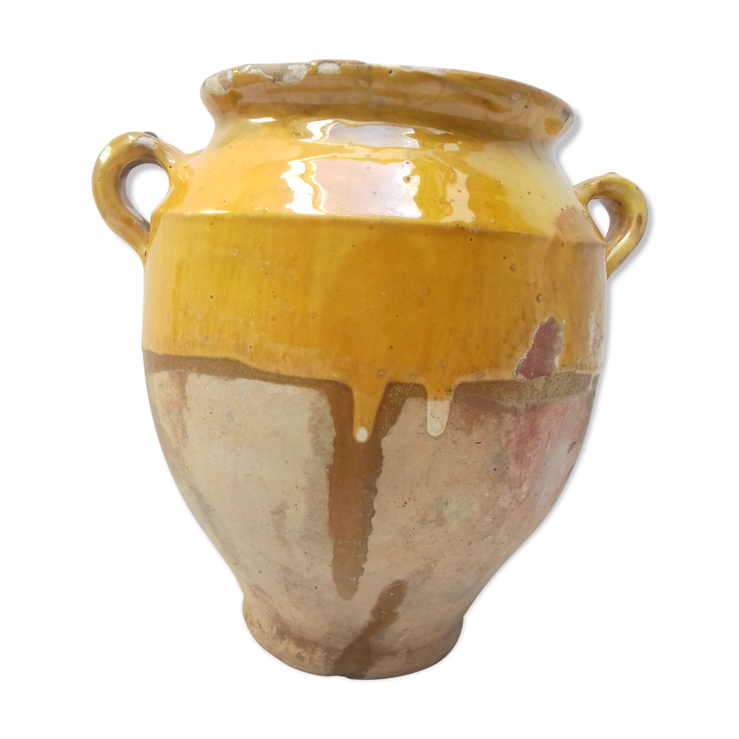Pot ancien à graisse et confit du Sud Ouest