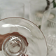 Lot 5 old crystal wine glasses