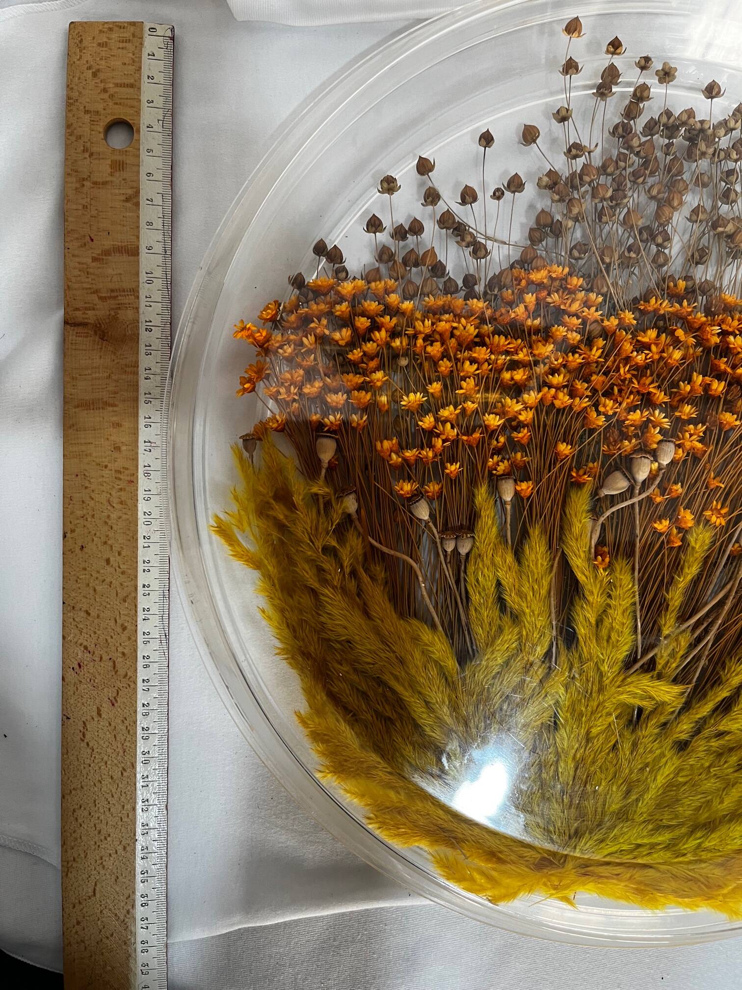 Plateau en plexiglas avec inclusions