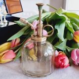 Brass and transparent glass sprayer