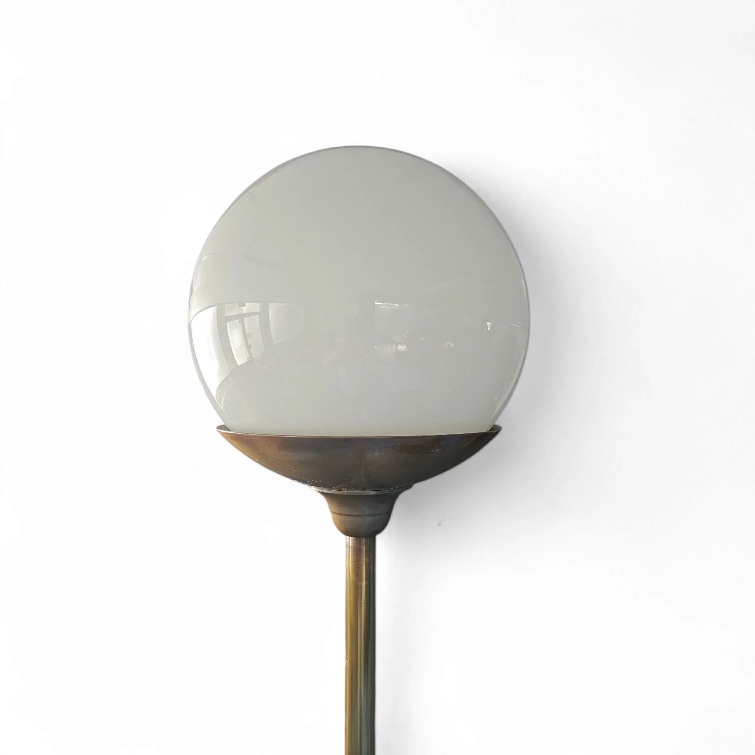 Large brass floor lamp 1970s height 220 cm