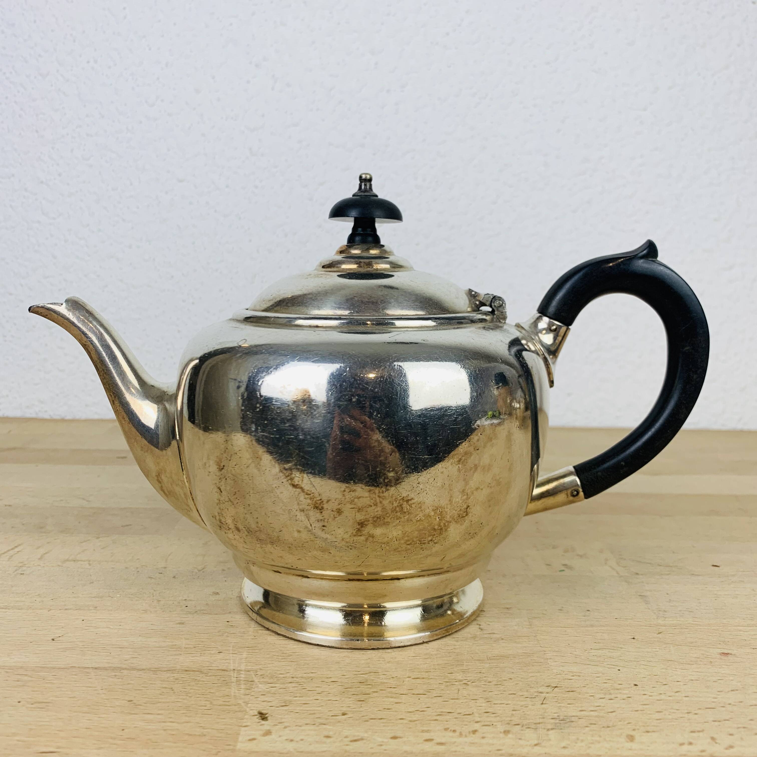 English tea/coffee set by James Dixon & Sons in silver plated metal