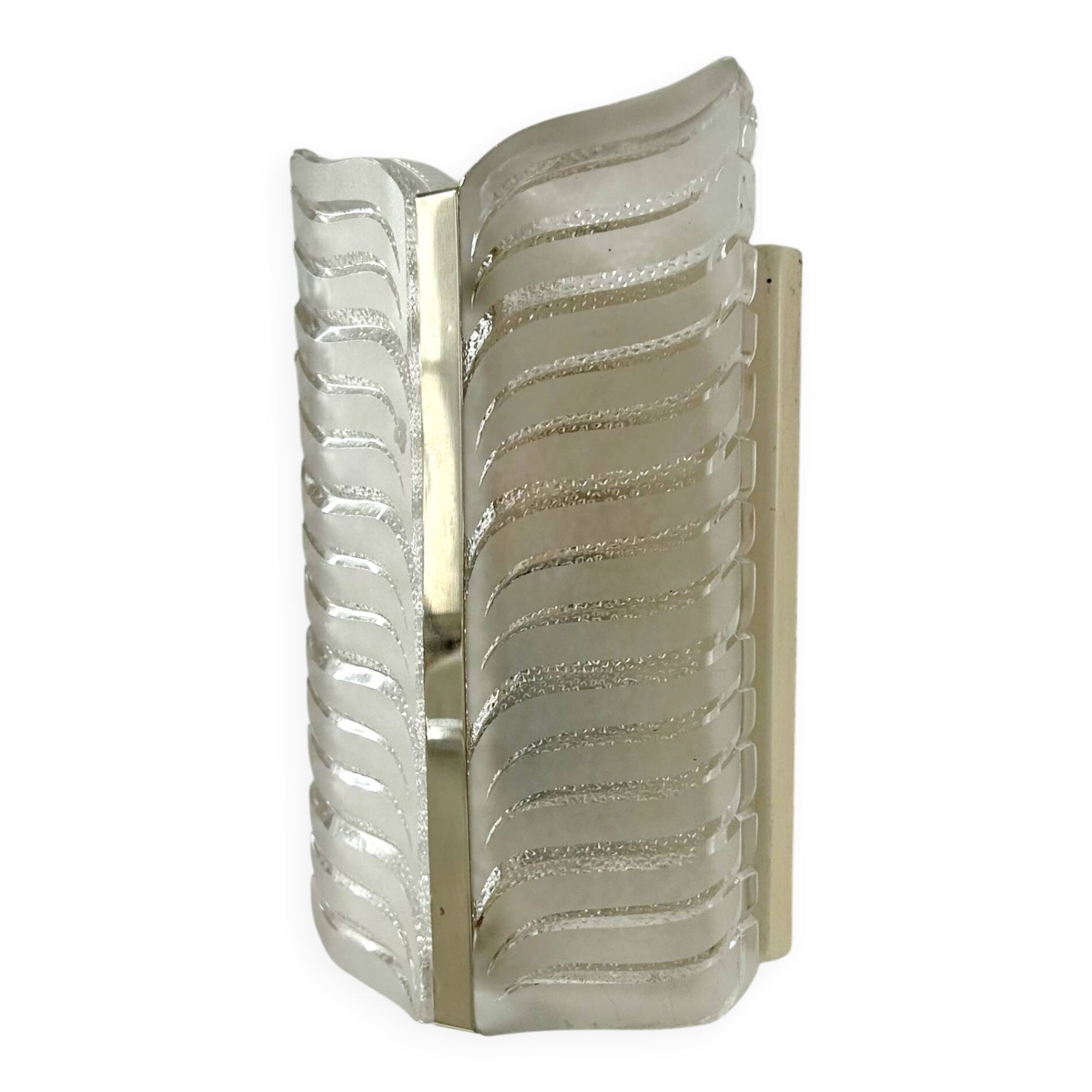 Vintage Murano wall light, glass and metal, by Kalmar Austria 1960.