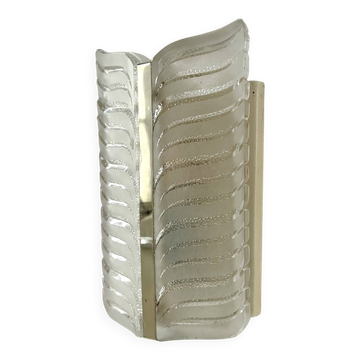 Vintage Murano wall light, glass and metal, by Kalmar Austria 1960.