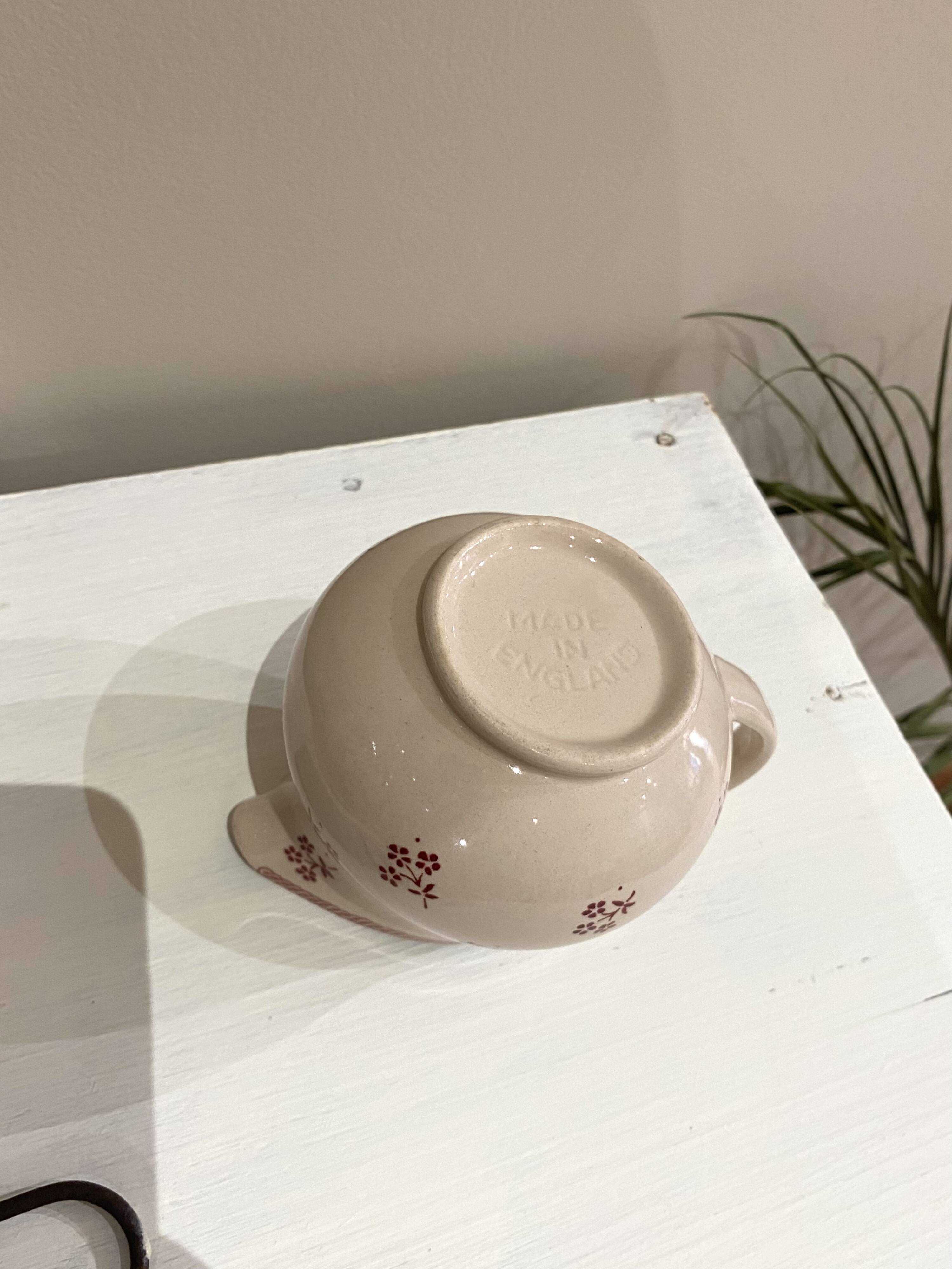 Milk pot johnson brothers pink flowers