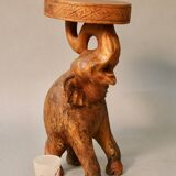 Elephant stool pedestal table