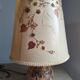 Lampe en grès et fleurs séchées atelier " Le Trident " Vallauris