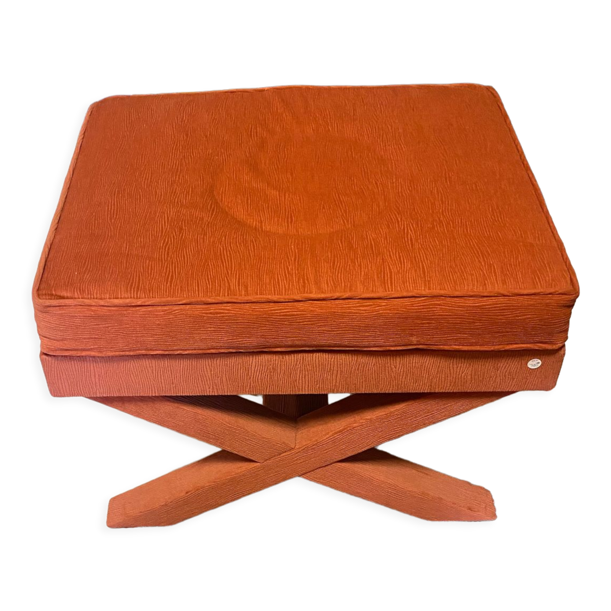 Pink corduroy pouf