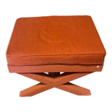 Pink corduroy pouf