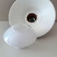 Industrial hanging lamp by Glashütte Limburg, 1960s modernist