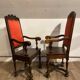 PAIR OF ARMCHAIRS WITH HIGH BACK STYLE LOUIS XIII