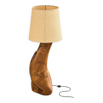 Table lamp by the wood sculptor Richard Lecompte.