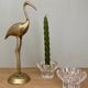 Set of 2 vintage molded glass candle holders