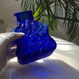 Vase bleu cobalt Skurf par Lars Hellsten