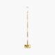 Super Rare Vintage Floor Lamp - Brass & Green Marble