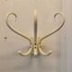 Curved wooden coat hook