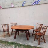 Table à manger et ses 4 chaises