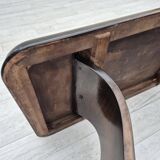 1950s, Danish artdeco coffee table with shelf, ash wood.