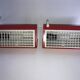 Pair of metal wall lights IKEA type V204 red