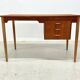 Danish Petite Teak & Beech Desk, 1950s.