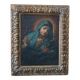 Old oil painting on canvas "Our Lady of Sorrows"